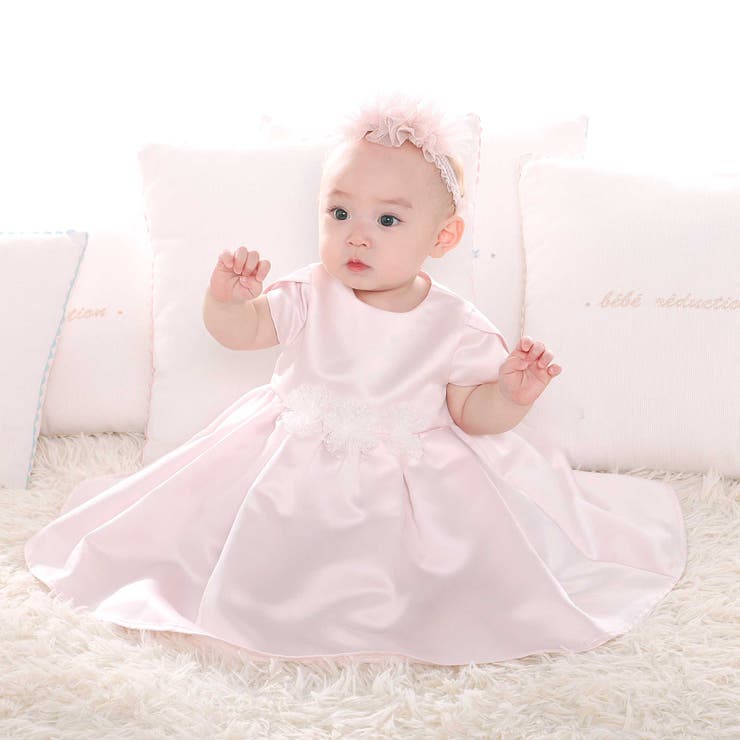 【日本製】サテンチュールモチーフドレス(70~90cm) | fillot de bébé réduction | 詳細画像1 