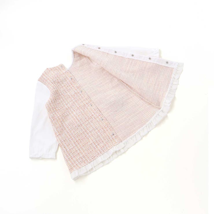 【お揃い】ツイードジャガードワンピース(70~90cm) | fillot de bébé réduction | 詳細画像11 