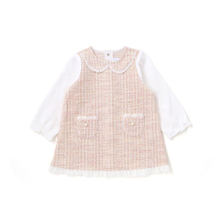 【お揃い】ツイードジャガードワンピース(70~90cm) | fillot de bébé réduction | 詳細画像5 