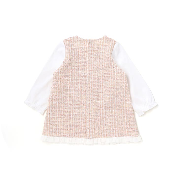 【お揃い】ツイードジャガードワンピース(70~90cm) | fillot de bébé réduction | 詳細画像6 