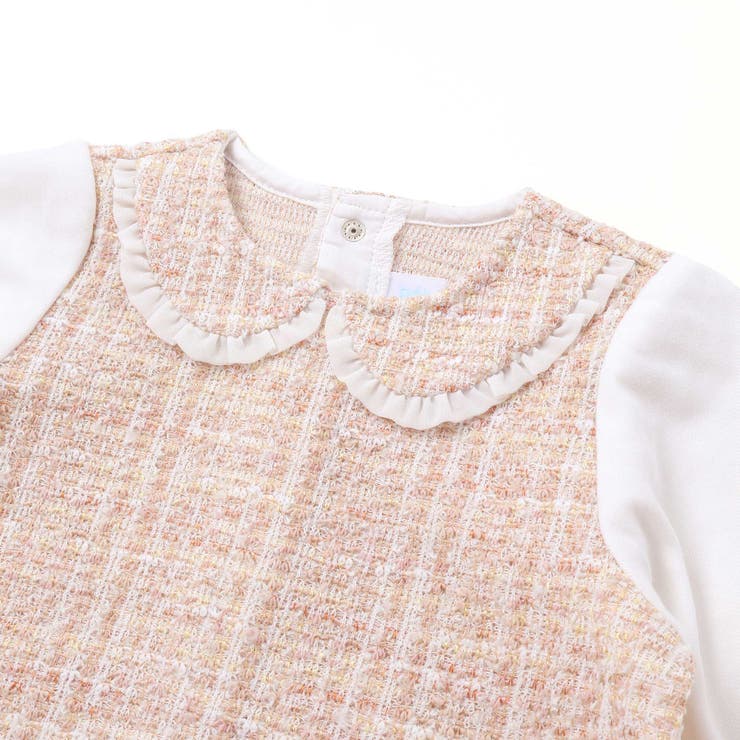 【お揃い】ツイードジャガードワンピース(70~90cm) | fillot de bébé réduction | 詳細画像7 