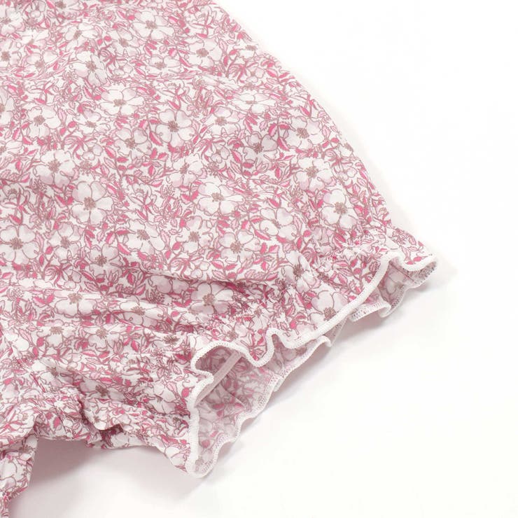 天竺Tシャツ＆花プリントブルマセット(70~90cm) | fillot de bébé réduction | 詳細画像13 