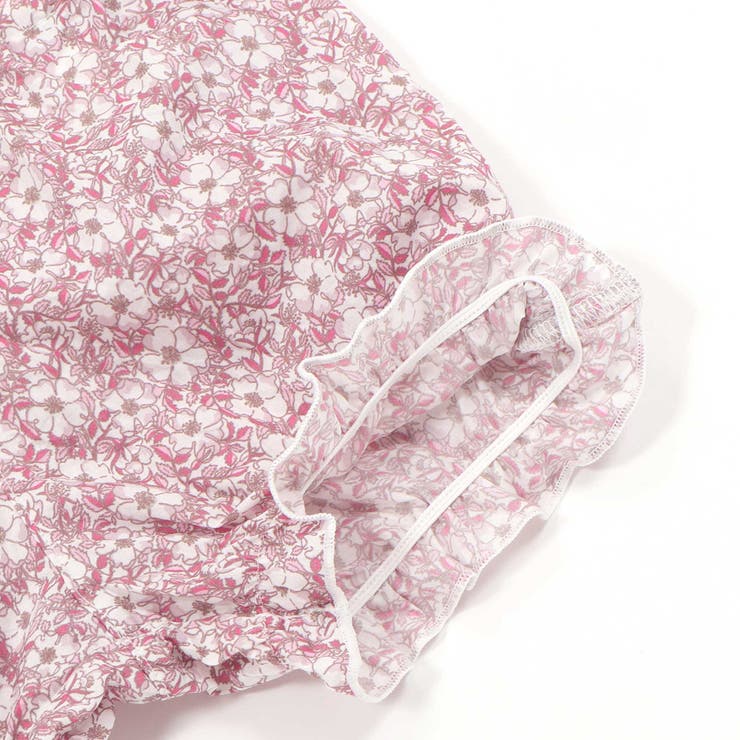 天竺Tシャツ＆花プリントブルマセット(70~90cm) | fillot de bébé réduction | 詳細画像14 