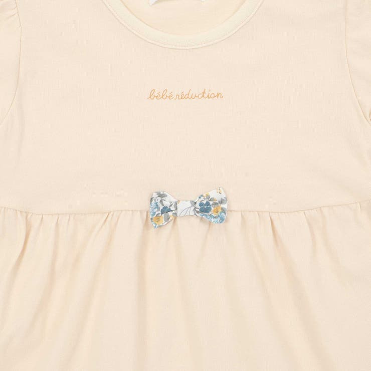 天竺Tシャツ＆花プリントブルマセット(70~90cm)[品番