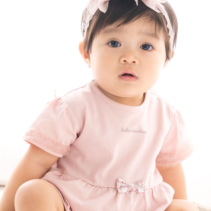 天竺Tシャツ＆花プリントブルマセット(70~90cm) | fillot de bébé réduction | 詳細画像4 