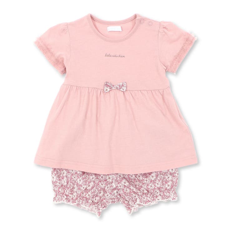 天竺Tシャツ＆花プリントブルマセット(70~90cm) | fillot de bébé réduction | 詳細画像6 