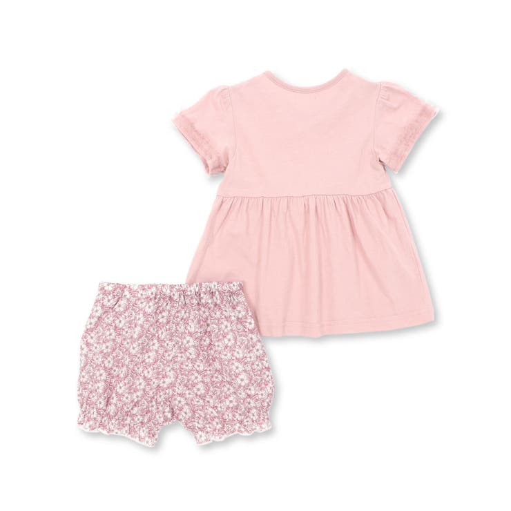 天竺Tシャツ＆花プリントブルマセット(70~90cm) | fillot de bébé réduction | 詳細画像8 