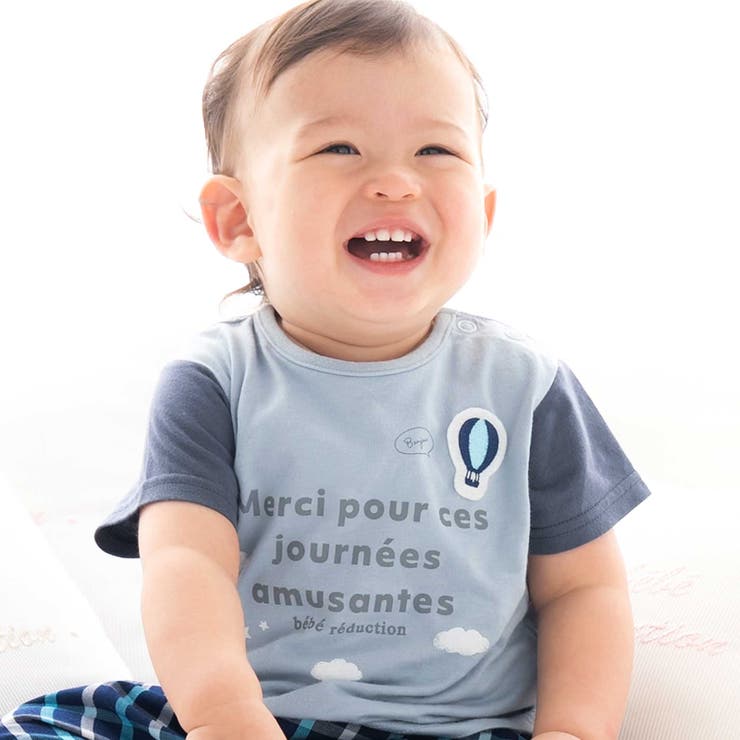 天竺Tシャツ&チェックパンツセット(70~90cm) | fillot de bébé réduction | 詳細画像4 