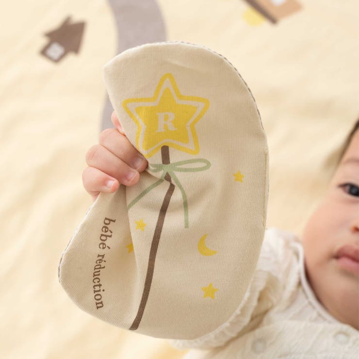 くまのルウちゃんプリントおくるみ＆カシャカシャセット | fillot de bébé réduction | 詳細画像3 