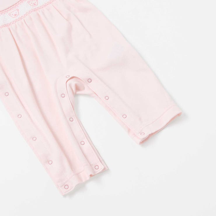 【日本製】スモッキングカバーオール＆ベスト＆スタイセット(70~80cm) | fillot de bébé réduction | 詳細画像14 