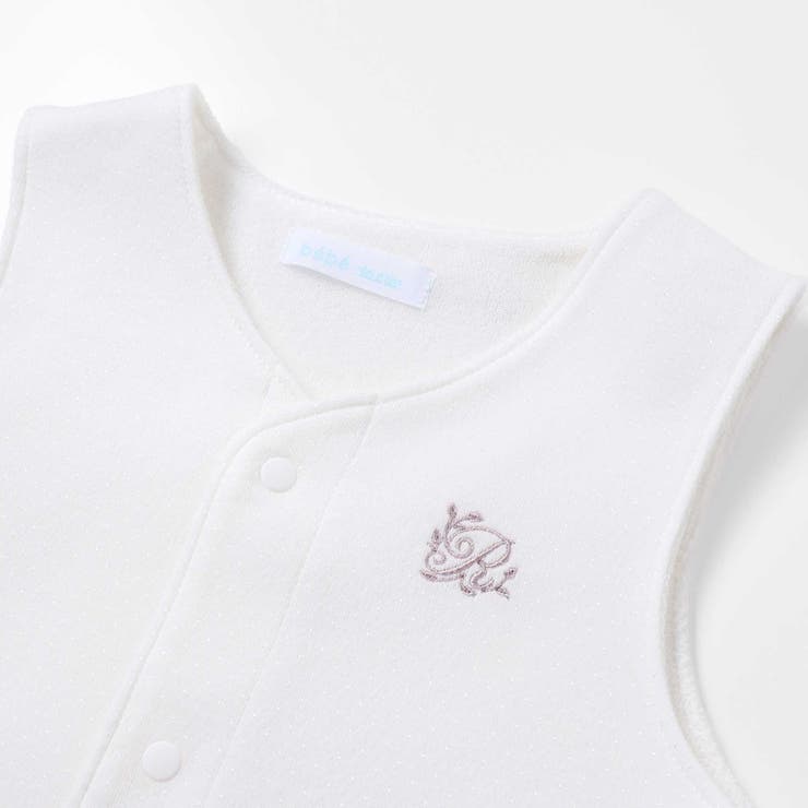 【日本製】スモッキングカバーオール＆ベスト＆スタイセット(70~80cm) | fillot de bébé réduction | 詳細画像18 