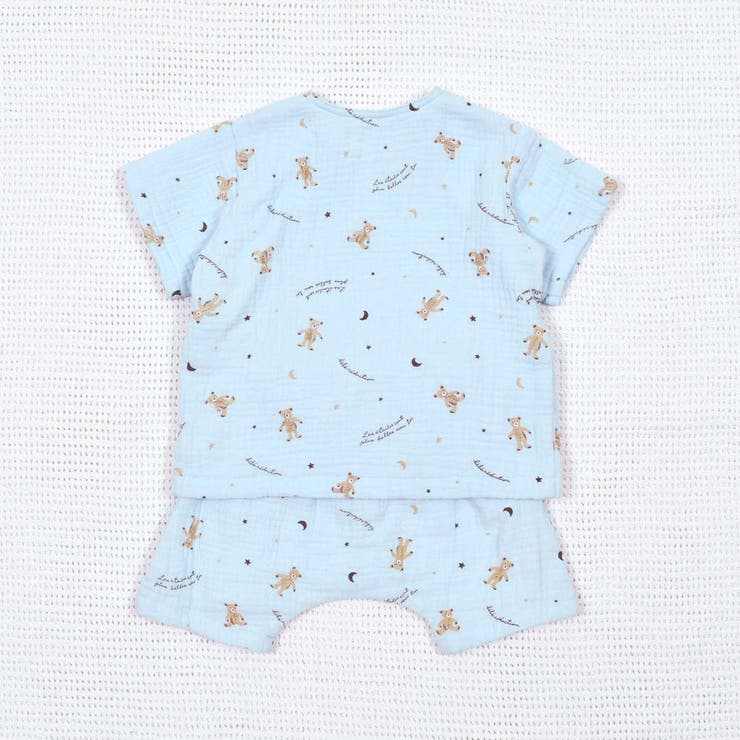 ガーゼクマプリントカシュクールスーツ(70~90cm) | fillot de bébé réduction | 詳細画像16 