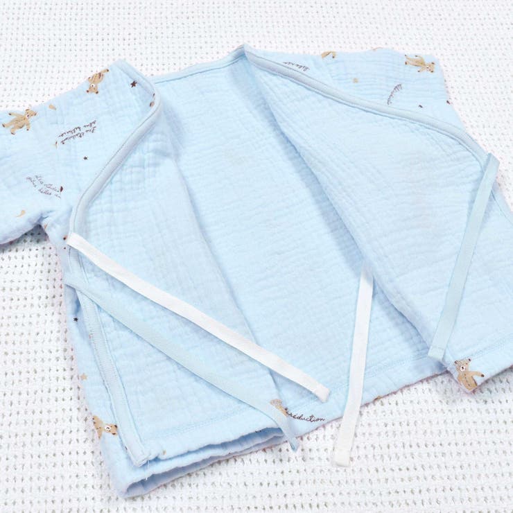ガーゼクマプリントカシュクールスーツ(70~90cm) | fillot de bébé réduction | 詳細画像22 