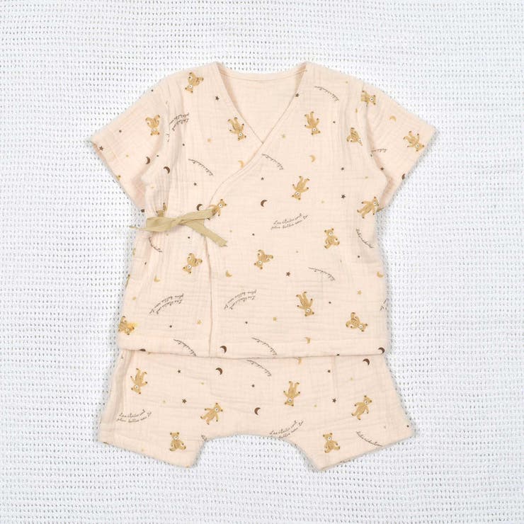 ガーゼクマプリントカシュクールスーツ(70~90cm) | fillot de bébé réduction | 詳細画像23 