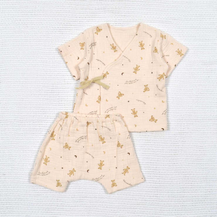 ガーゼクマプリントカシュクールスーツ(70~90cm) | fillot de bébé réduction | 詳細画像25 