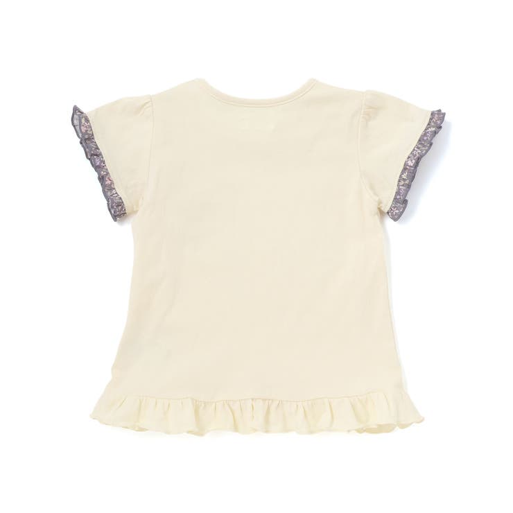 天竺半袖Tシャツ＆花柄プリントブルマセット(70~90cm) | fillot de bébé réduction | 詳細画像12 