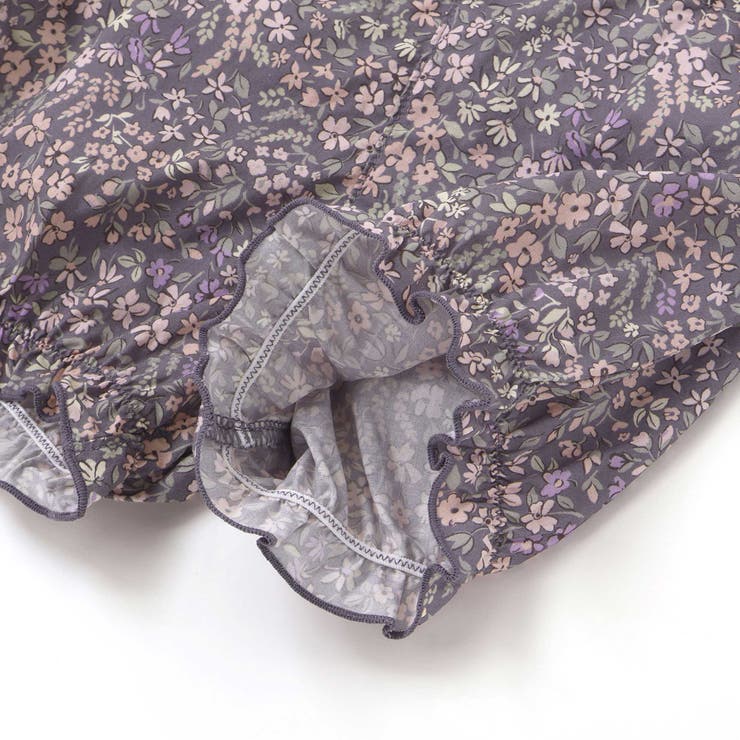 天竺半袖Tシャツ＆花柄プリントブルマセット(70~90cm) | fillot de bébé réduction | 詳細画像21 