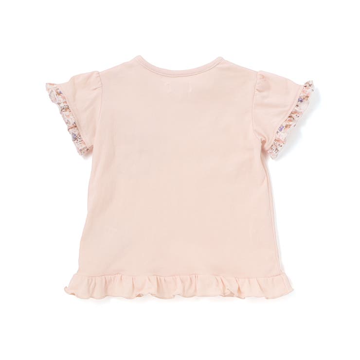 天竺半袖Tシャツ＆花柄プリントブルマセット(70~90cm) | fillot de bébé réduction | 詳細画像6 