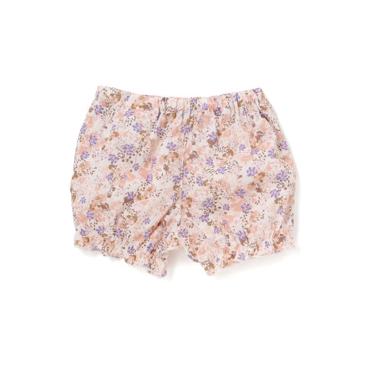 天竺半袖Tシャツ＆花柄プリントブルマセット(70~90cm) | fillot de bébé réduction | 詳細画像7 