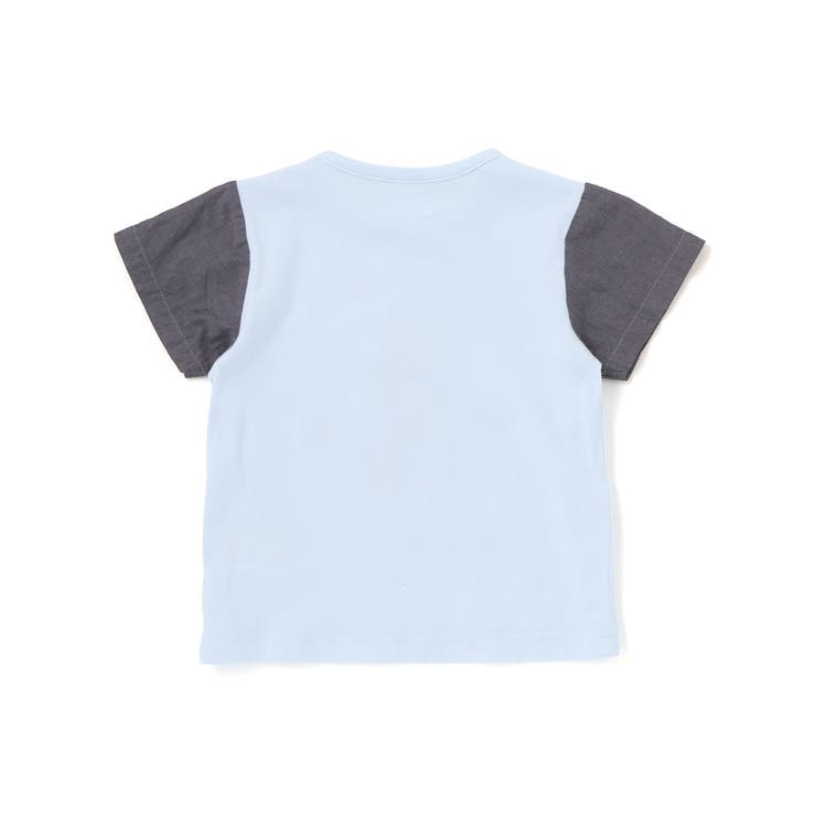 天竺半袖Tシャツ&ダンガリーパンツセット(70~90cm) | fillot de bébé réduction | 詳細画像6 