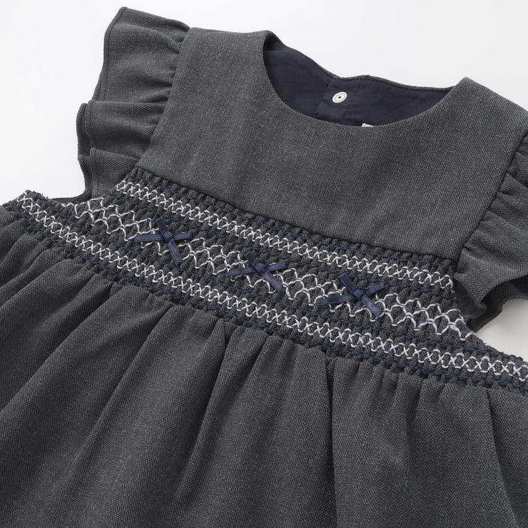 無地スモッキングジャンパースカート(70~90cm) | fillot de bébé réduction | 詳細画像11 