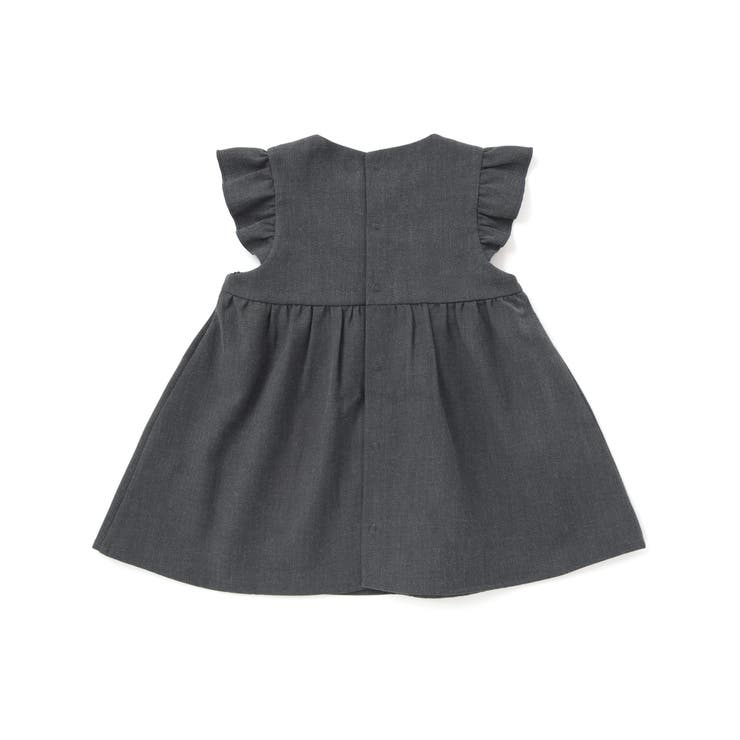 無地スモッキングジャンパースカート(70~90cm) | fillot de bébé réduction | 詳細画像9 