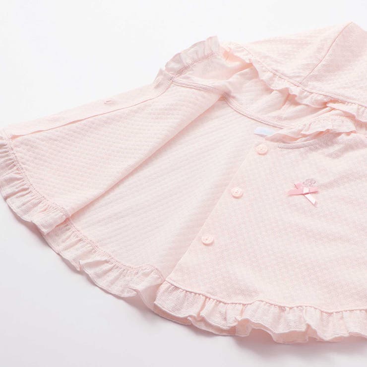 【 UVカット 】フード付きブライト天竺フリルマント(60~90cm) | fillot de bébé réduction | 詳細画像13 