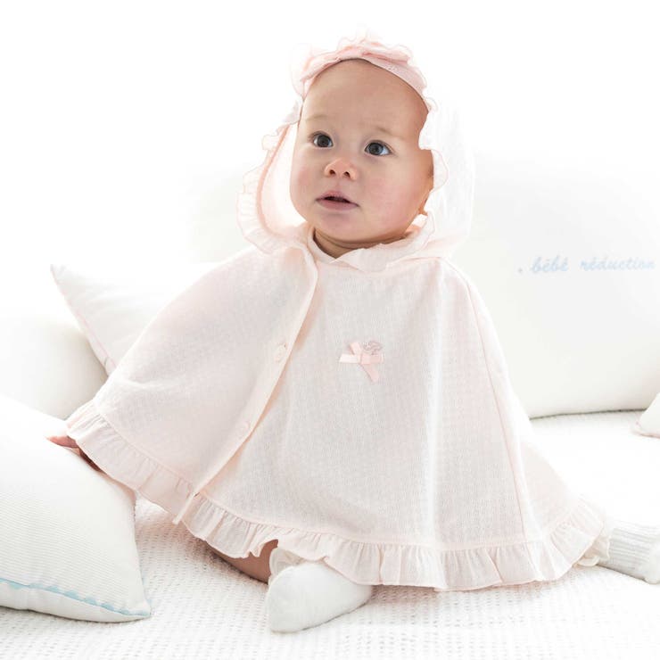 【 UVカット 】フード付きブライト天竺フリルマント(60~90cm) | fillot de bébé réduction | 詳細画像4 