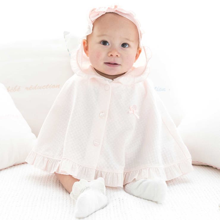 【 UVカット 】フード付きブライト天竺フリルマント(60~90cm) | fillot de bébé réduction | 詳細画像5 