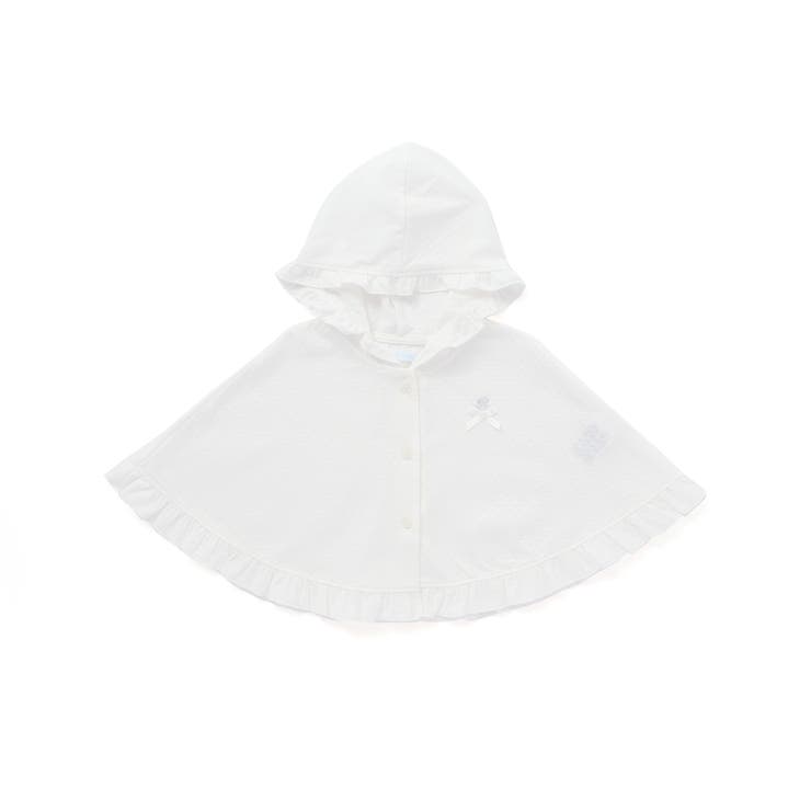 【 UVカット 】フード付きブライト天竺フリルマント(60~90cm) | fillot de bébé réduction | 詳細画像6 