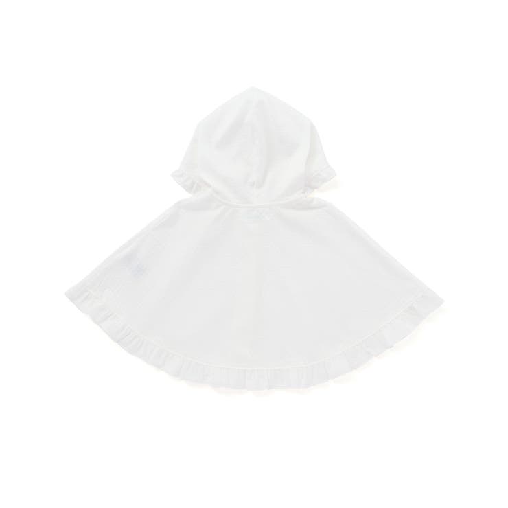 【 UVカット 】フード付きブライト天竺フリルマント(60~90cm) | fillot de bébé réduction | 詳細画像7 