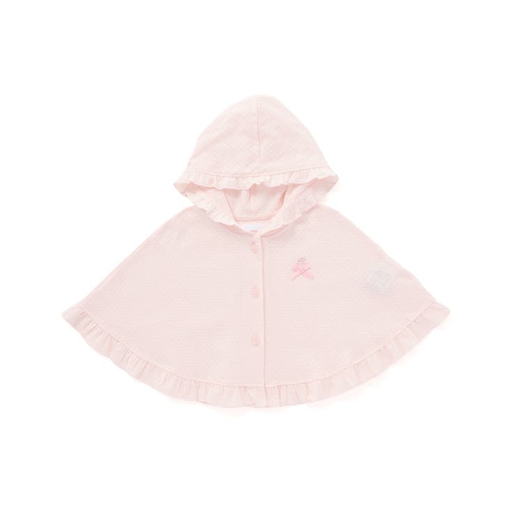 【 UVカット 】フード付きブライト天竺フリルマント(60~90cm) | fillot de bébé réduction | 詳細画像8 