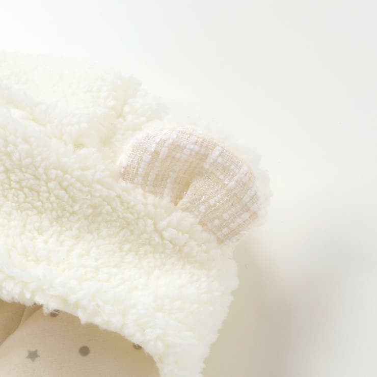 【お揃い】モコモコ耳付きフードフリースマント(50~90cm) | fillot de bébé réduction | 詳細画像10 