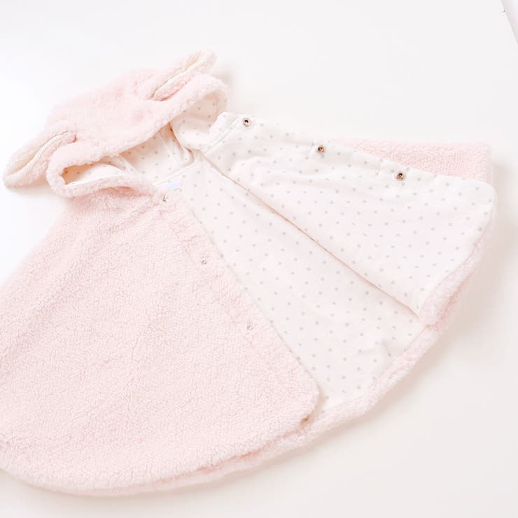 【お揃い】モコモコ耳付きフードフリースマント(50~90cm) | fillot de bébé réduction | 詳細画像19 