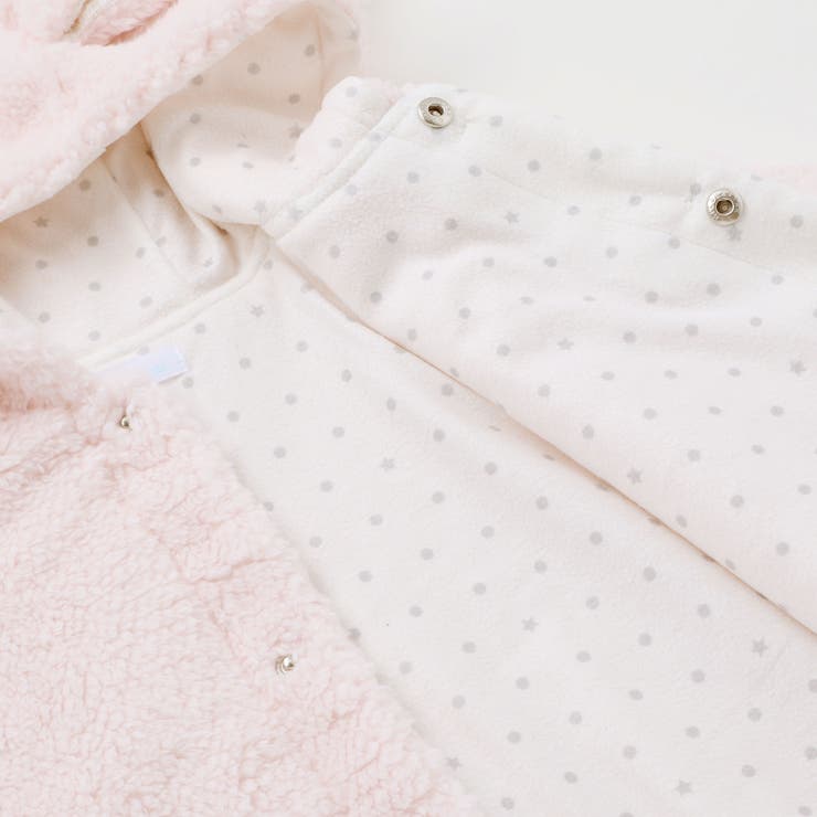 【お揃い】モコモコ耳付きフードフリースマント(50~90cm) | fillot de bébé réduction | 詳細画像26 