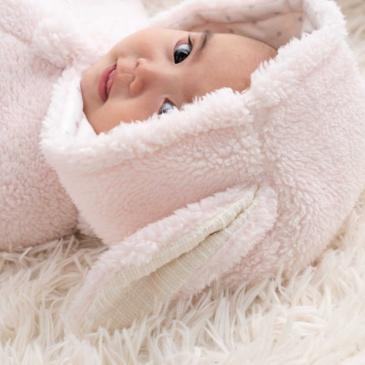 【お揃い】モコモコ耳付きフードフリースマント(50~90cm) | fillot de bébé réduction | 詳細画像6 