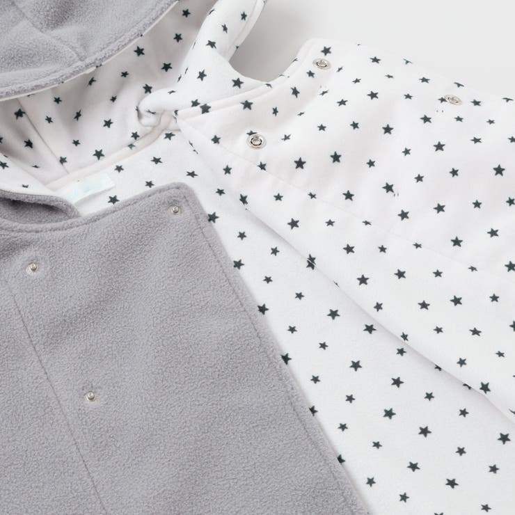 フード付きPコート風フリースマント(50~90cm) | fillot de bébé réduction | 詳細画像12 