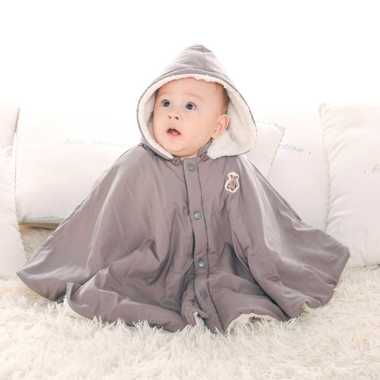 【 撥水加工 】タフタ3wayマルチマント(60~90cm) | fillot de bébé réduction | 詳細画像1 