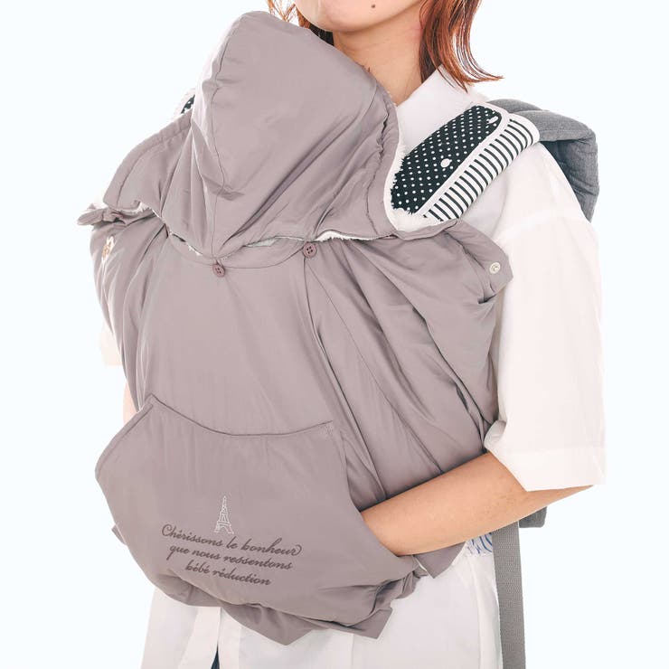 【 撥水加工 】タフタ3wayマルチマント(60~90cm) | fillot de bébé réduction | 詳細画像3 