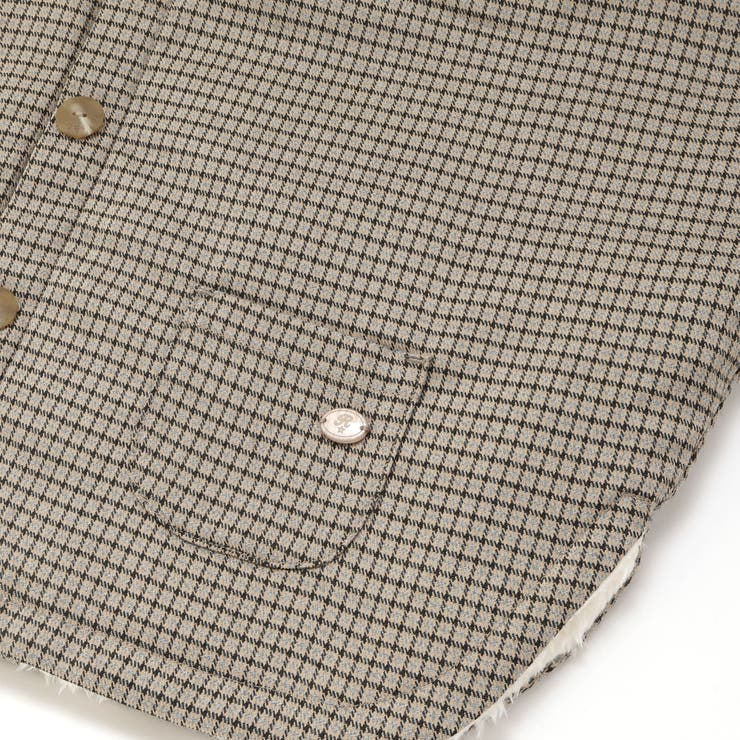 チェック恐竜フードマント(70~90cm) | fillot de bébé réduction | 詳細画像12 