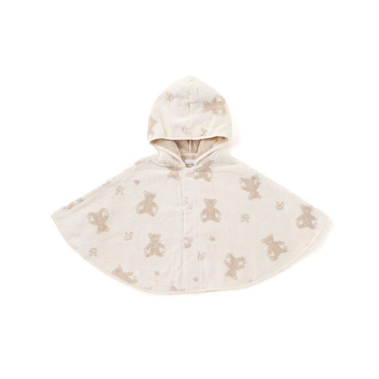 ベージュ系 | 【お揃い】パイルクマジャガードマント(50~90cm) | fillot de bébé réduction