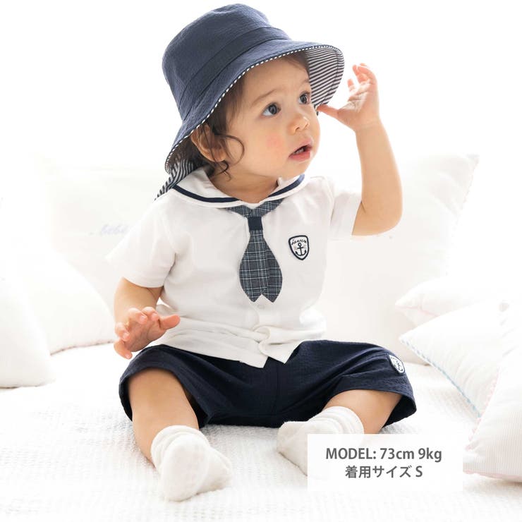 天竺マリンブラウス(70~90cm) | fillot de bébé réduction | 詳細画像2 