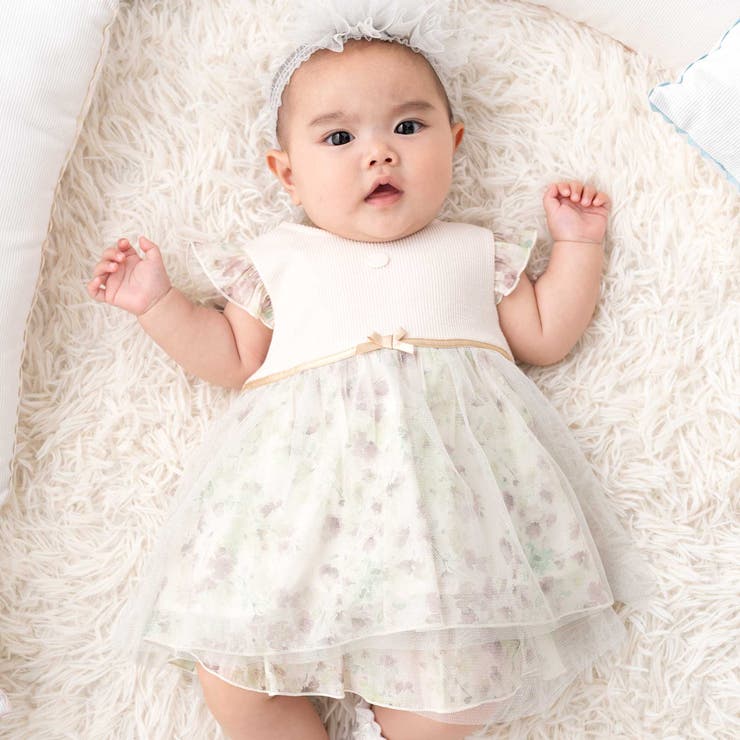 【お揃い】テレコフェイスチュールチュニック(70~90cm) | fillot de bébé réduction | 詳細画像1 