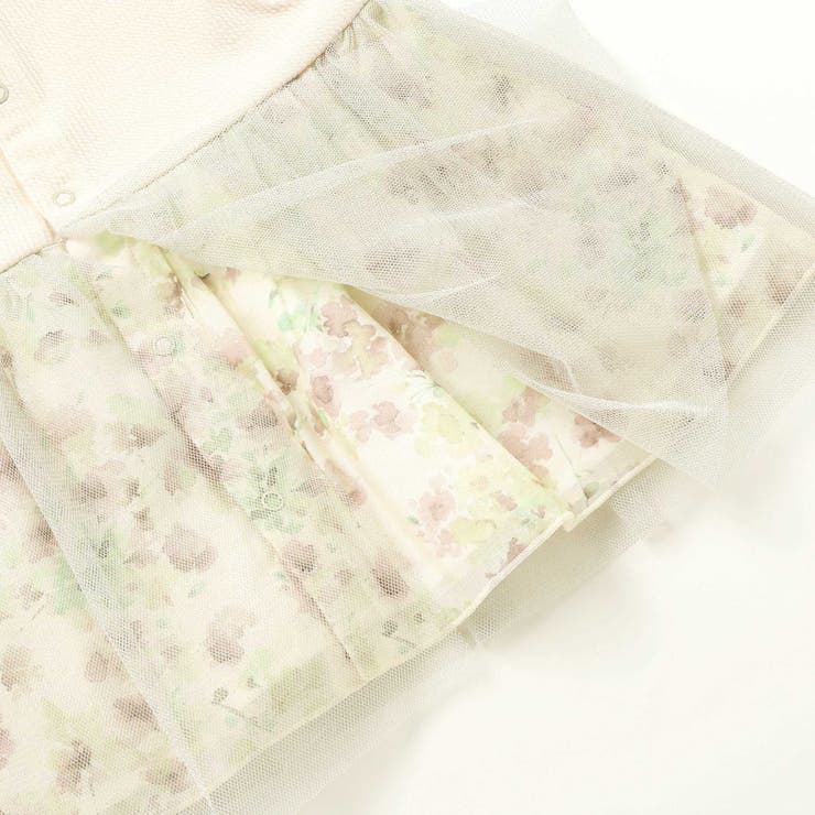 【お揃い】テレコフェイスチュールチュニック(70~90cm) | fillot de bébé réduction | 詳細画像7 