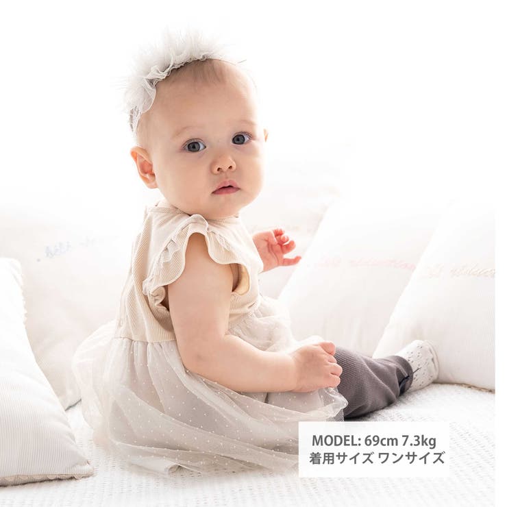 テレコドットラメチュールチュニック(70~90cm) | fillot de bébé réduction | 詳細画像3 