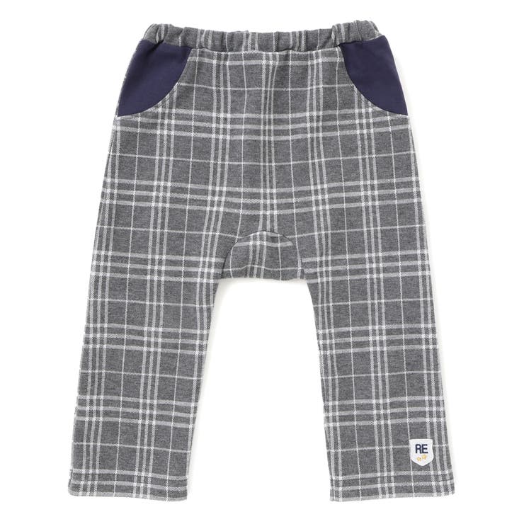チェック柄ジャガードロングパンツ(70~90cm) | fillot de bébé réduction | 詳細画像1 