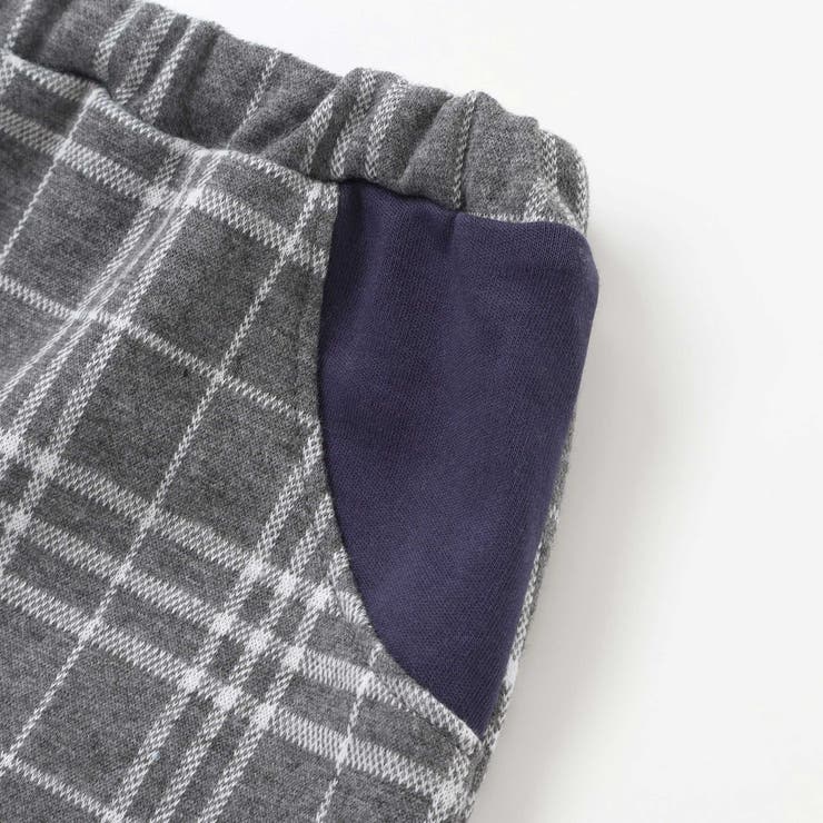 チェック柄ジャガードロングパンツ(70~90cm) | fillot de bébé réduction | 詳細画像7 