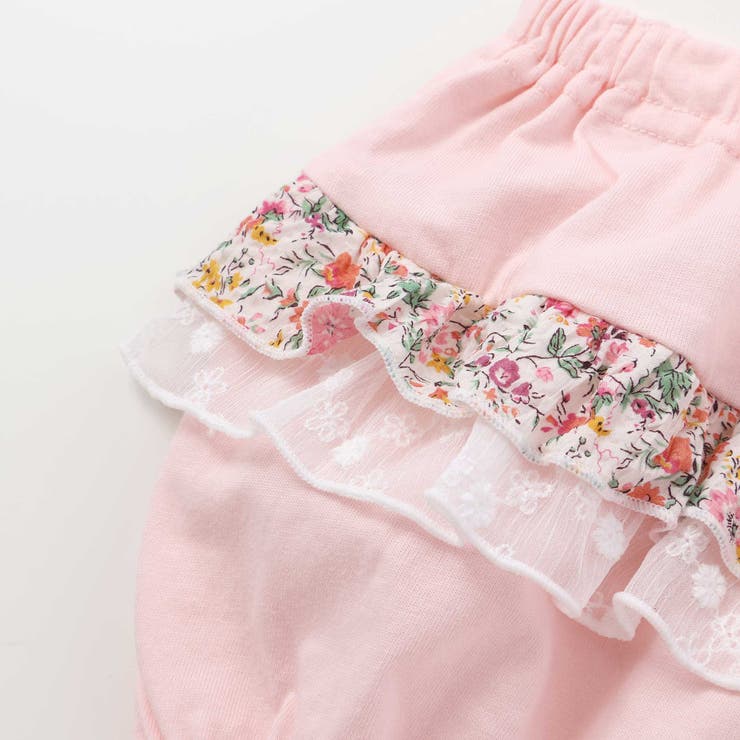 【お揃い】リバティプリント花柄フリル付きブルマ(60~90cm) | fillot de bébé réduction | 詳細画像3 