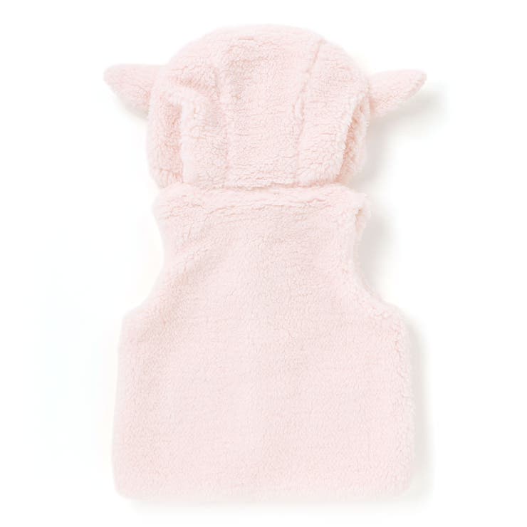 【お揃い】モコモコ耳付きフードフリースベスト(60~90cm) | fillot de bébé réduction | 詳細画像12 