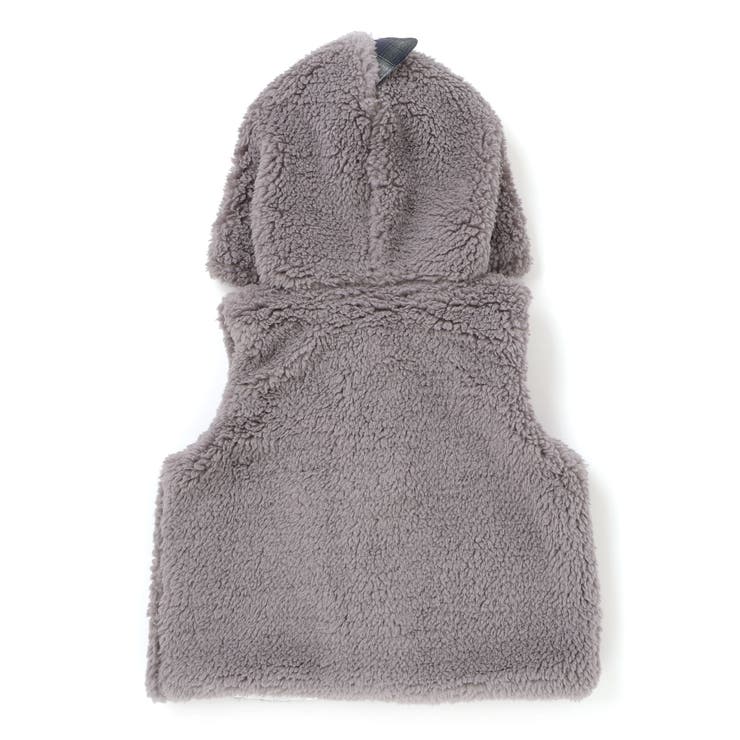 【お揃い】モコモコ耳付きフードフリースベスト(60~90cm) | fillot de bébé réduction | 詳細画像17 